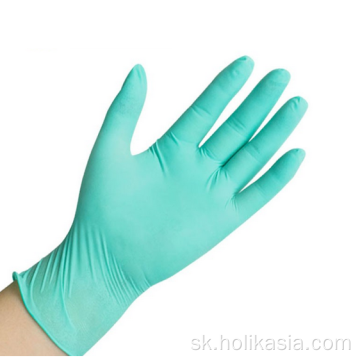 Latexové lekárske rukavice zelené